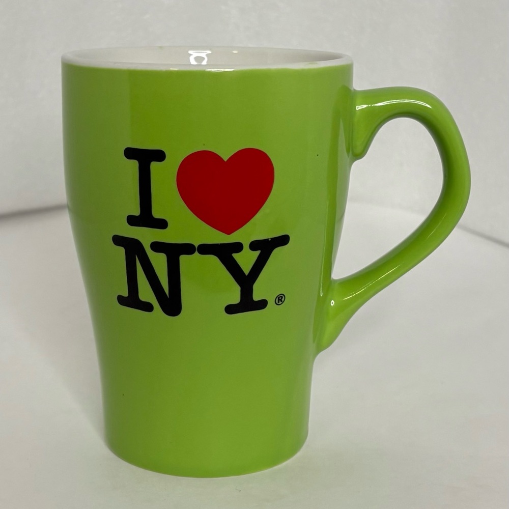 Green I Love NY Mug